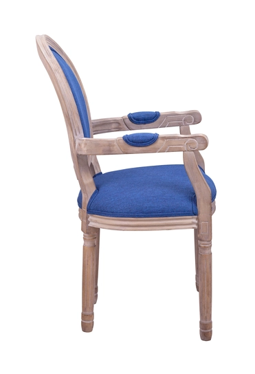 Мягкий стул с подлокотниками Volker Arm Original Blue