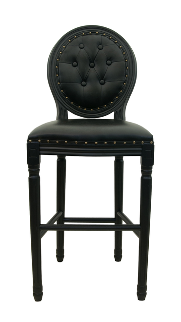 Дизайнерский барный стул Filon Button Black