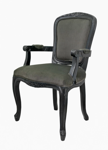 Мягкий стул с подлокотниками Gran Arm Grey