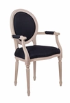 Мягкий стул с подлокотниками Delo Arm Black