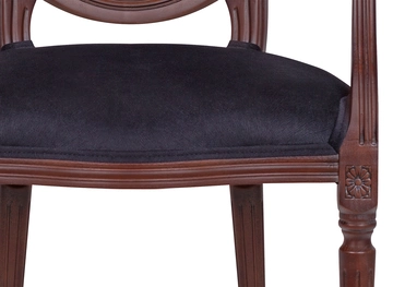 Мягкий стул с подлокотниками Delo Kora Arm Black
